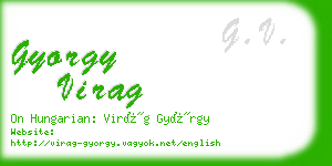 gyorgy virag business card